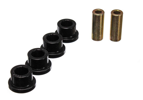 Flanged Bushing - Hyper-Flex - 1.375 in OD - 2.25 in Long x 0.5 in ID Sleeve - Polyurethane / Steel - Black / Cadmium - Kit