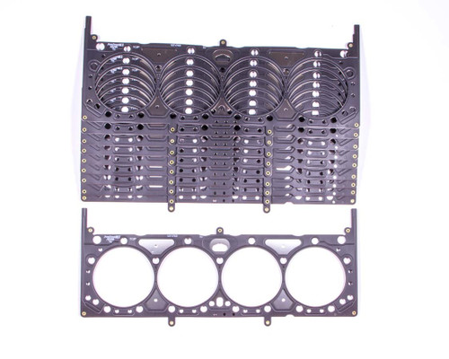 Cylinder Head Gasket - PermaTorque MLS - 4.100 in Bore - 0.041 in Compression Thickness - Multi-Layer Steel - Small Block Chevy - Set of 10