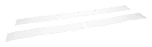 Wear Strip - MD3 - 25.125 in / 25.5 in / 47.5 in - 4 in Tall - 3-Piece - Plastic - White - IMCA - Street Stock - Each