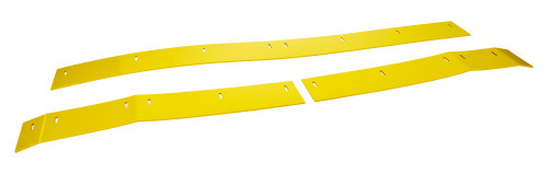 Wear Strip - MD3 - 25.125 in / 25.5 in / 47.5 in - 4 in Tall - 3-Piece - Plastic - Yellow - IMCA - Street Stock - Each Wear Strip - MD3 - 25.125 in / 25.5 in / 47.5 in - 4 in Tall - 3-Piece - Plastic - Yellow - IMCA - Street Stock - Each