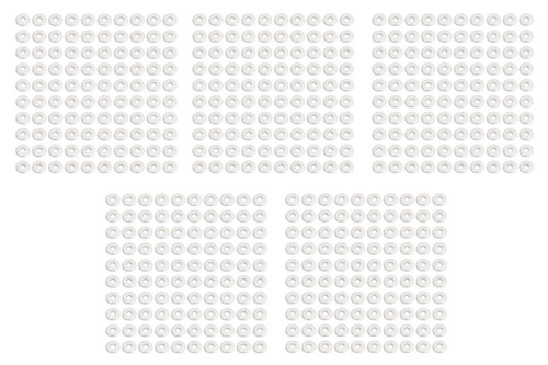 Backup Washer - Standard - Avex Style - 1/8 in ID - 3/8 in OD - 0.064 in Thick - Aluminum - Natural - Set of 500