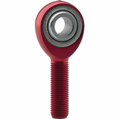 Rod End - ALJML-HT Series - Spherical - 5/8 in Bore - 5/8-18 in Left Hand Male Thread - PTFE Lined - Steel Ball - Aluminum - Red Anodized - Each
