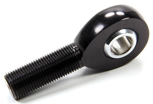 Rod End - ALJML Series - Spherical - 3/8 in Bore - 3/8-24 in Left Hand Male Thread - Steel Ball - Aluminum - Black Anodized - Each