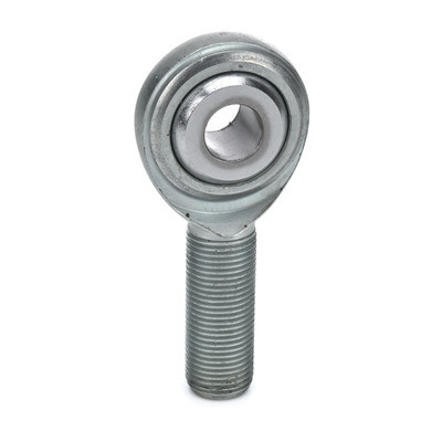 Rod End - CMXL-T Series - Spherical - 1/2 in Bore - 5/8-18 in Left Hand Male Thread - PTFE Lined - Steel Ball - Steel - Zinc Oxide - Each
