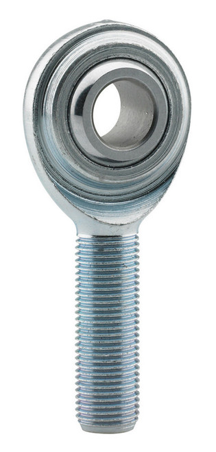 Rod End - ECML Series - Spherical - 3/4 in Bore - 3/4-16 in Left Hand Male Thread - Steel Ball - Steel - Zinc Oxide - Each