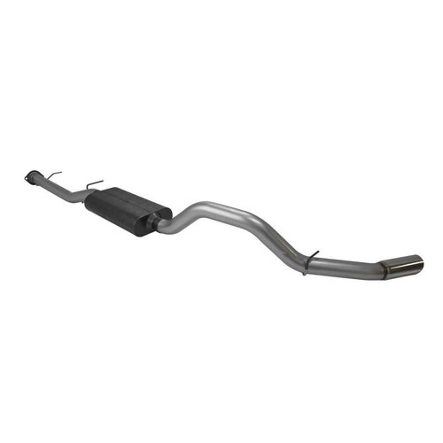 Exhaust System - Force II - Cat-Back - 3.5 in Tailpipe - 4 in Tips - Stainless - Natural - GM Fullsize Truck 2011-19 - Kit