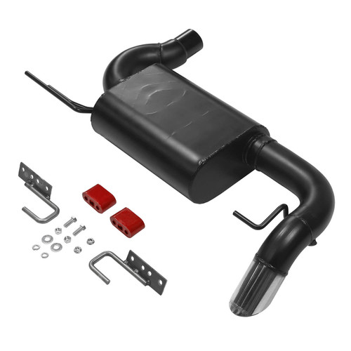 Exhaust System - American Thunder - Axle-Back - 3 in Diameter - Single Rear Exit - 3 in Polished Tips - Stainless - Natural - Ford EcoBoost-Series - Ford Midsize SUV 2021-25 - Kit