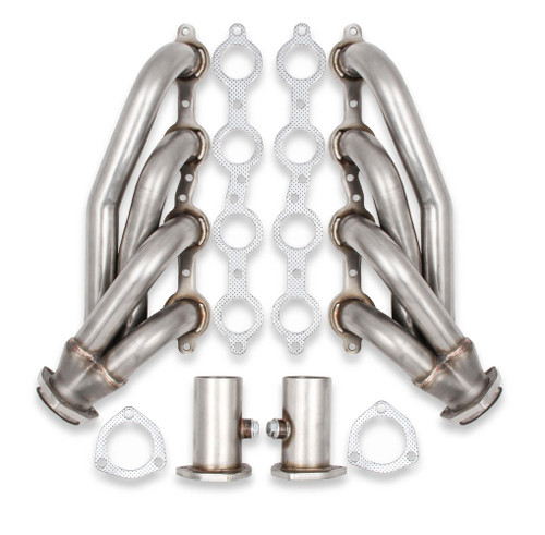 Headers - Shorty - 1.625 in Primary - 2.5 in Collector - Gaskets / Hardware / Reducers Included - Stainless - Natural - GM LS-Series - Pair Headers - Shorty - 1.625 in Primary - 2.5 in Collector - Gaskets / Hardware / Reducers Included - Stainless - Natural - GM LS-Series - Pair