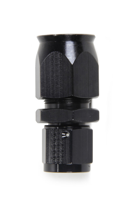 Fitting - Hose End - Race-Rite - PTFE Hose - Straight - 10 AN Hose Barb to 10 AN Female - Aluminum - Black Anodized - Each