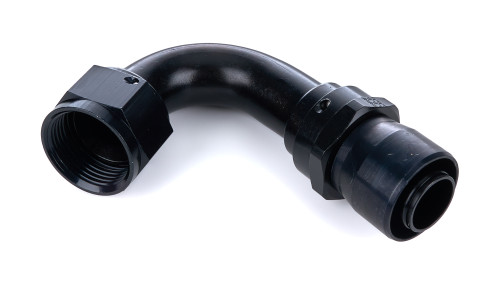 Fitting - Hose End - Sport-Crimp - 120 Degree - 16 AN Hose to 16 AN Female - Aluminum - Black Anodized - Each Fitting - Hose End - Sport-Crimp - 120 Degree - 16 AN Hose to 16 AN Female - Aluminum - Black Anodized - Each