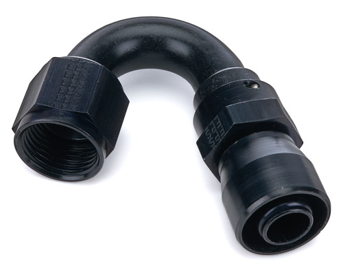 Fitting - Hose End - Sport-Crimp - 150 Degree - 10 AN Hose to 10 AN Female - Aluminum - Black Anodized - Each