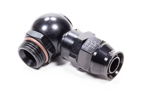 Fitting - Hose End - Banjo - Straight - 10 AN Hose to 10 AN Banjo - Aluminum - Black Anodized - Each