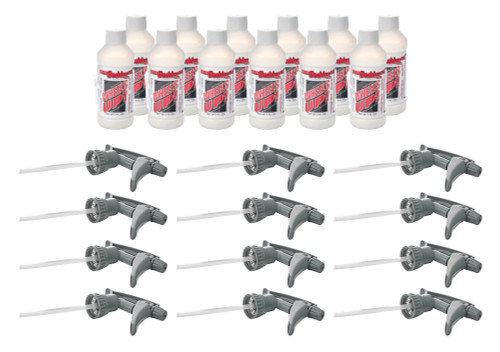 Wheelie Bar Marker - Wheels Up Pro Spray - White - 7 oz Spray Bottle - Set of 12