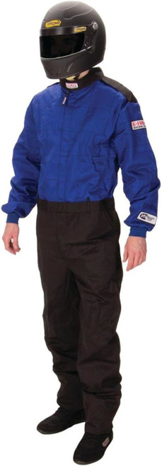 Driving Suit - GF125 - 1-Piece - SFI 3.2A/1 - Single Layer - Fire Retardant Fabric - Blue - Youth Medium - Each Driving Suit - GF125 - 1-Piece - SFI 3.2A/1 - Single Layer - Fire Retardant Fabric - Blue - Youth Medium - Each