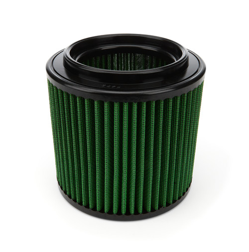 Air Filter Element - Round - 6.5 in Diameter - 6.25 in Tall - 5 in Flange - Reusable Cotton - Green - Universal - Each