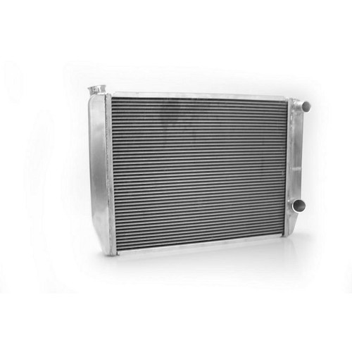 Radiator - MegaCool - 27.5 in W x 19 in H x 3 in D - Passenger Side Inlet - Passenger Side Outlet - Aluminum - Natural - Universal - Each