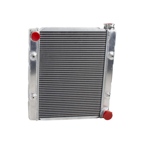 Radiator - MegaCool - 17 in W x 18.78 in H x 3 in D - Driver Side Inlet - Passenger Side Outlet - Aluminum - Natural - Each