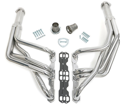 Headers - 1.75 in Primary - 3 in Collector - Gaskets / Hardware / Reducers Included - Steel - Silver Ceramic - Small Block Chevy - GM F-Body / X-Body 1967-74 - Pair Headers - 1.75 in Primary - 3 in Collector - Gaskets / Hardware / Reducers Included - Steel - Silver Ceramic - Small Block Chevy - GM F-Body / X-Body 1967-74 - Pair