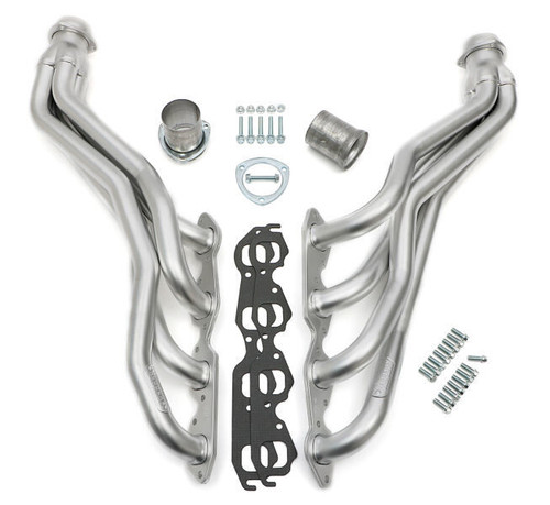 Headers - Elite Ultra-Duty - 1.75 in Primary - 3 in Collector - Gaskets / Hardware / Reducers Included - Steel - Silver Ceramic - Big Block Chevy - GM Fullsize Truck 1988-95 - Pair Headers - Elite Ultra-Duty - 1.75 in Primary - 3 in Collector - Gaskets / Hardware / Reducers Included - Steel - Silver Ceramic - Big Block Chevy - GM Fullsize Truck 1988-95 - Pair