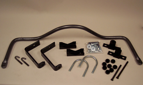 Sway Bar - Rear - 1.125 in Diameter - Polyurethane Bushings - Chromoly - Gray Powder Coat - GM Fullsize Truck 1988-2000 - Kit