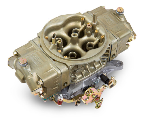 Carburetor - Classic - Model 4150 - 4-Barrel - 950 CFM - Square Bore - No Choke - Mechanical Secondary - Dual Inlet - Aluminum - Gold Chromate - Each