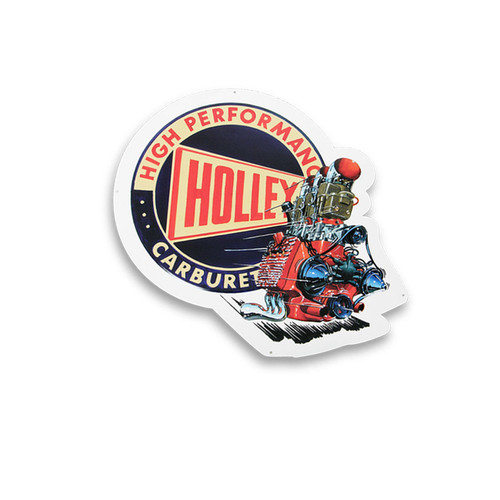 Metal Sign - Retro Holley - 18 x 18 in - Aluminum - Each Metal Sign - Retro Holley - 18 x 18 in - Aluminum - Each