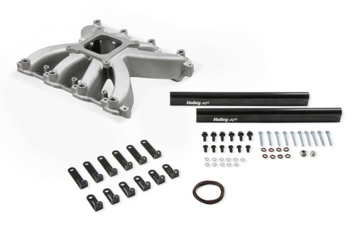 Intake Manifold - Single-Plane EFI - Square Bore - Single Plane - Rectangle Port - Aluminum - Natural - LS7 - GM LS-Series - Kit Intake Manifold - Single-Plane EFI - Square Bore - Single Plane - Rectangle Port - Aluminum - Natural - LS7 - GM LS-Series - Kit