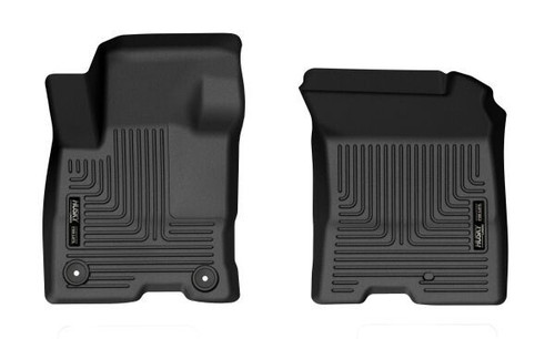 Floor Liner - X-ACT Contour - Front - Plastic - Black / Textured - Ford Compact Truck 2022-23 - Pair