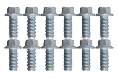Rear Engine Cover Bolt Kit - Hex Head - Steel - Zinc Plated - GM LS-Series - Set of 12