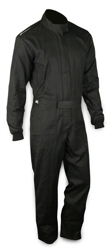 Driving Suit - Paddock - 1-Piece - SFI 3.2A/5 - Multi-Layer - Fire Retardant Cotton - Black - X-Large - Each
