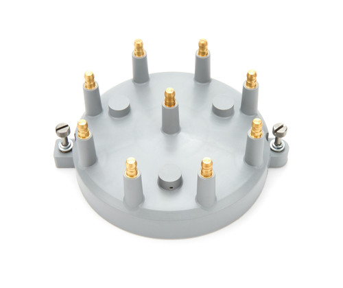 Distributor Cap - Pro Series - HEI Style Terminals - Brass Terminals - Screw Down - Plastic - Gray - Non-Vented - Moroso - Jesel Belt Drive System - Various Applications V8 - Each