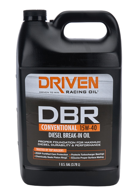 Motor Oil - DBR Break-In - High Zinc - 15W40 - Conventional - 1 gal Jug - Each Motor Oil - DBR Break-In - High Zinc - 15W40 - Conventional - 1 gal Jug - Each
