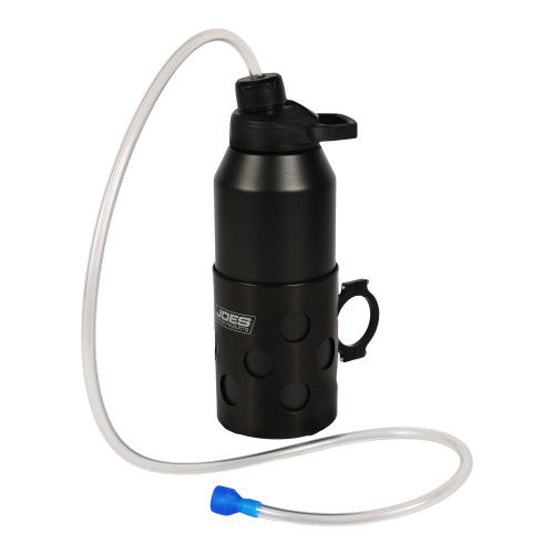 Drink Bottle Kit - Super Drink Holder - 1-1/2 in Tube - Bottle / Mount Included - Stainless - Black Powder Coat - Kit