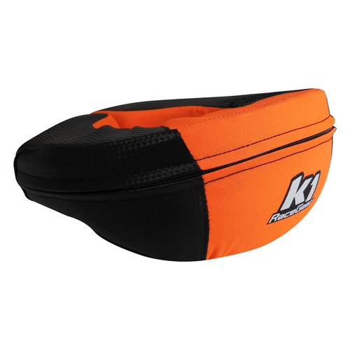 Neck Support - Carbon Look - 360 Degree - Padded - Polyester - Black / Orange - Youth Size - Each