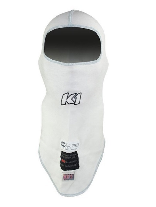 Head Sock - Flex Balaclava - Single Eyeport - SFI 3.3 - FIA Approved - Double Layer - Nomex - White - One Size Fits All - Each Head Sock - Flex Balaclava - Single Eyeport - SFI 3.3 - FIA Approved - Double Layer - Nomex - White - One Size Fits All - Each