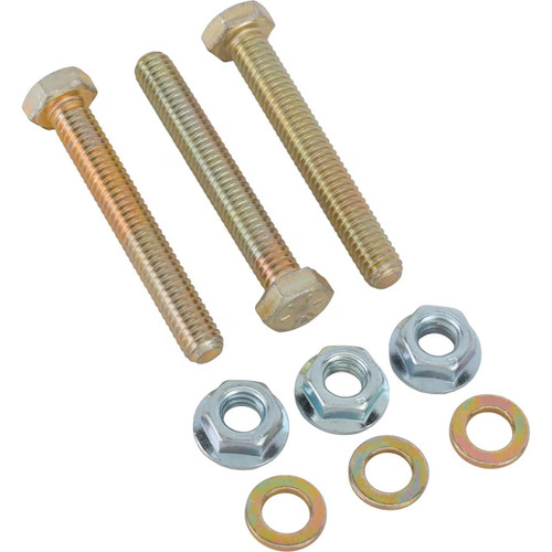 Wheel Center Bolt Kit - 5/16-18 in Thread - 2.250 in Long - Hex Head - Steel - Cadmium Plated - Set of 3