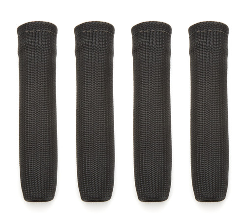 Spark Plug Boot Sleeve - KoolSox - 1 in Diameter - 6 in Long - Braided Fiberglass - Black - Set of 4