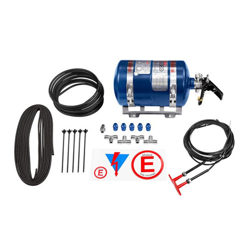 Fire Suppression System - Zero 2020 - 3.00 L Bottle - Fittings / Pull Cable / Mount - Kit