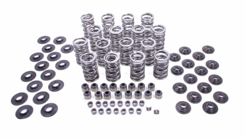 Valve Spring Kit - Dual Spring - 379 lb/in Spring Rate - 1.100 in Coil Bind - 1.306 in OD - Steel Seats / Locks / Retainers - Viton Seals - GM LS-Series - Kit