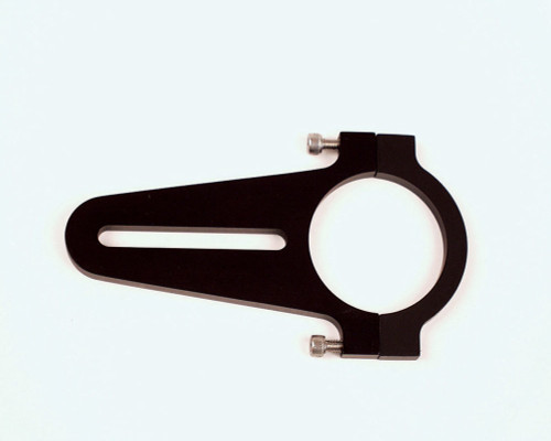 Mirror Bracket - Clamp-On - Short Slot - Adjustable 0.5 in to 2.5 in - Aluminum - Black Anodized - 1.5 in OD Tube - Pair Mirror Bracket - Clamp-On - Short Slot - Adjustable 0.5 in to 2.5 in - Aluminum - Black Anodized - 1.5 in OD Tube - Pair