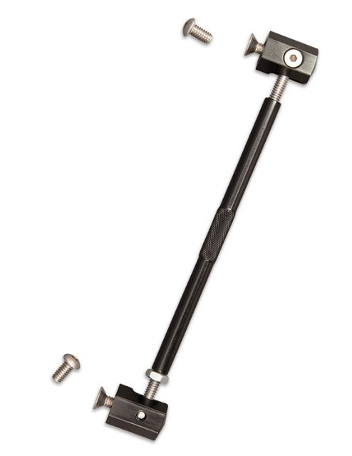 Spoiler Strut - Adjustable Angle - 11 in to 12.5 in Length - Aluminum - Black Anodized - Each