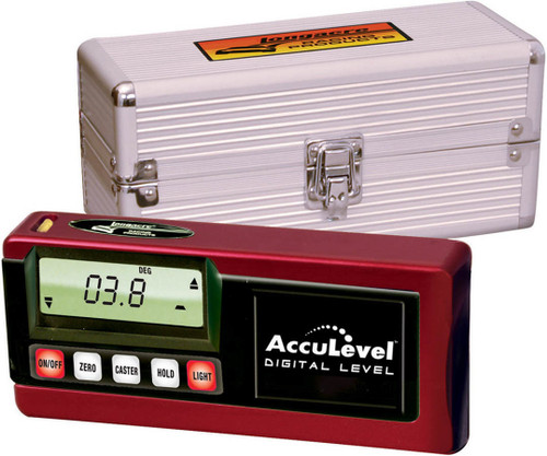 Caster / Camber Gauge - Digital - Carry Case - Aluminum - Red Anodized - Each