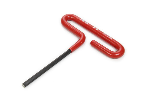 Allen Wrench - T-Handle - 3/16 in Hex - Rubber / Steel - Red / Black Oxide - Each