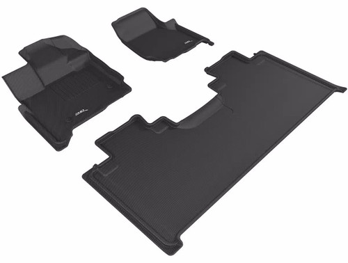 Floor Liner - Kagu - Second Row - Plastic - Black / Textured - Ford Compact Truck 2022-24 - Each