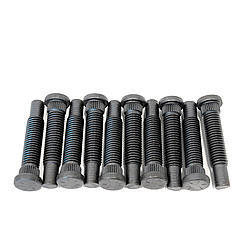 Wheel Stud - Quick Start - 5/8-11 in Thread - 2.500 in Long - 0.685 in Knurl - Steel - Black Oxide - Set of 10