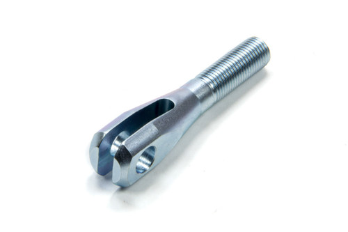 Rod End - Clevis - 5/16 in Bore - 3/8-24 in Left Hand Male Thread - 0.193 in Slot - Chromoly - Zinc - Each Rod End - Clevis - 5/16 in Bore - 3/8-24 in Left Hand Male Thread - 0.193 in Slot - Chromoly - Zinc - Each