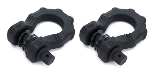 Shackle - Clevis D-Shackle - 7/8 in Pin - 20000 lb Capacity - Steel - Black Textured Paint - Pair