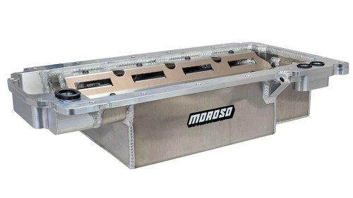 Engine Oil Pan - Center Sump - 8 qt - 5 in Deep - Aluminum - Natural - GM GenV LT-Series - Each