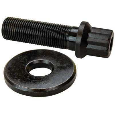 Harmonic Balancer Bolt - 5/8-18 in Thread - 2.038 in Long - 24 mm 12 Point Head - Washer Included - Steel - Black Oxide - Small Block Ford / Big Block Ford - Each