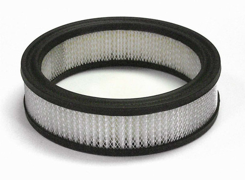 Air Filter Element - Round - 6.5 in Diameter - 2 in Tall - Wire Mesh Included - Paper - White - Universal - Each